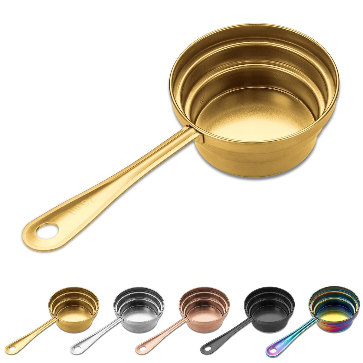 Stainless Steel Measuring Spoon Set with Multi-Level Scoop for Baking - Image 6