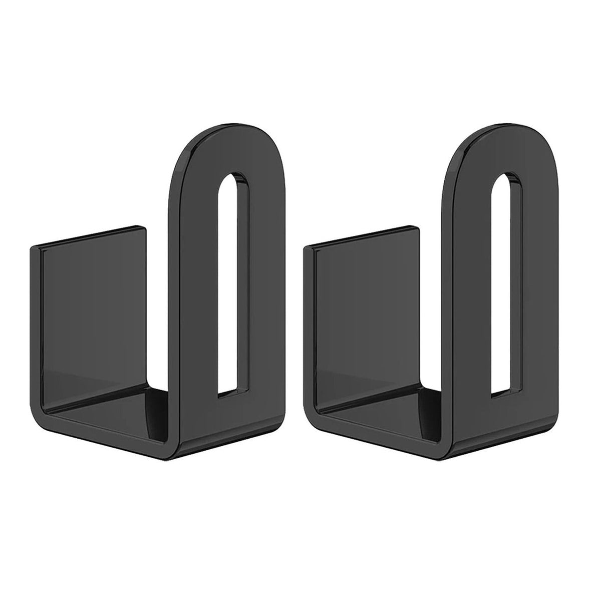 Adhesive Cutting Board and Pot Lid Rack in Black Steel, One Pair