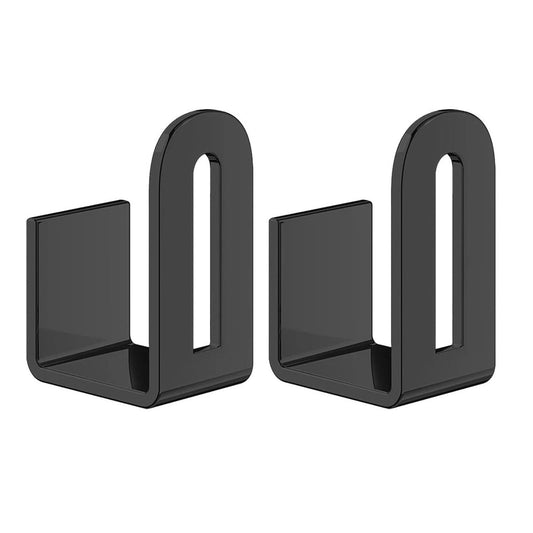 Adhesive Cutting Board and Pot Lid Rack in Black Steel, One Pair