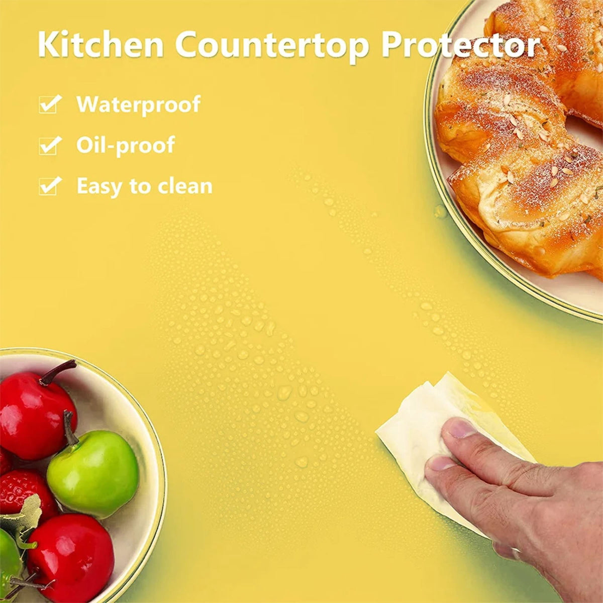 Large Silicone Counter Mat, 15.7 by 11.8 Inches, Heat Resistant - Image 5