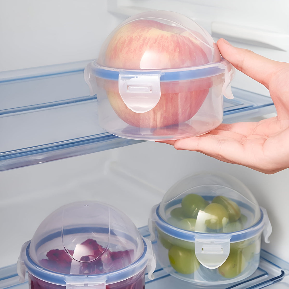 Lettuce Keeper and Produce Crisper Box with Sealing Lid and Strap - Image 2