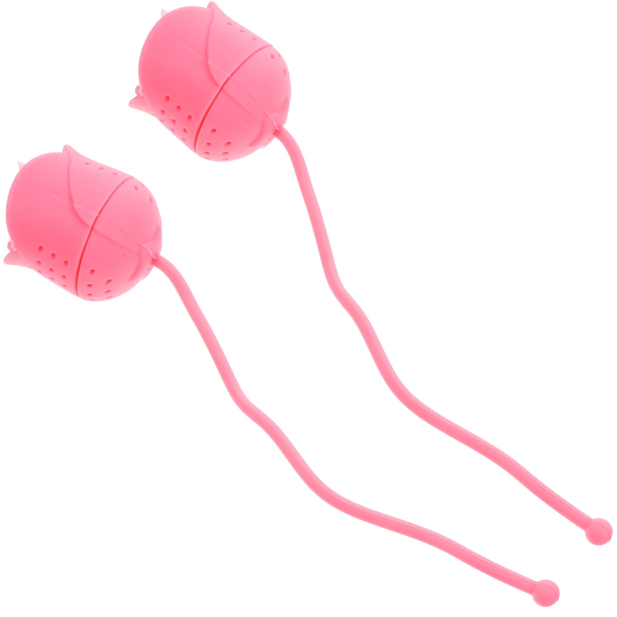 Rose-Shaped Silicone Tea Infusers for Loose Leaf, Set of Two