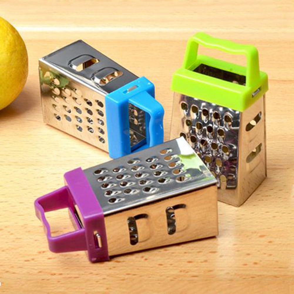Four-Sided Box Graters with Julienne Peeler, Three-Piece Steel Set - Image 2