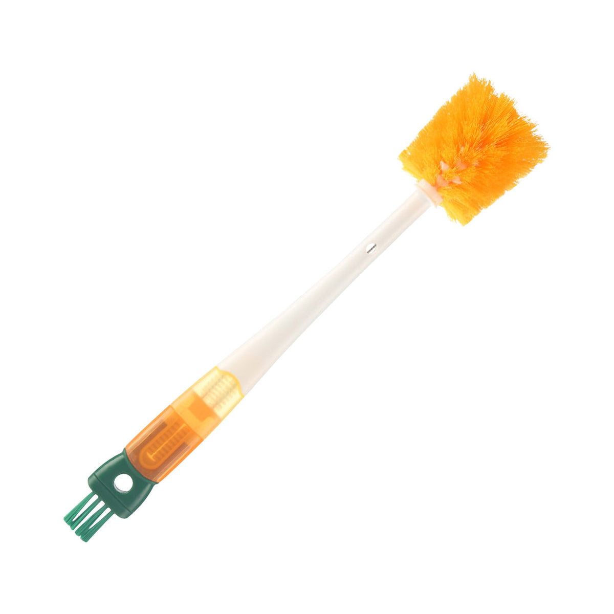 Five-Head Bottle and Decanter Cleaning Brush Set with 14-Inch Handle