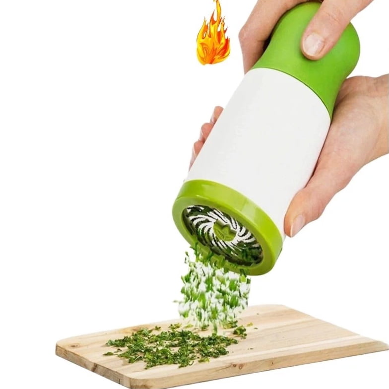 Handheld Herb and Garlic Choppers with Steel Blades, Pair - Image 5