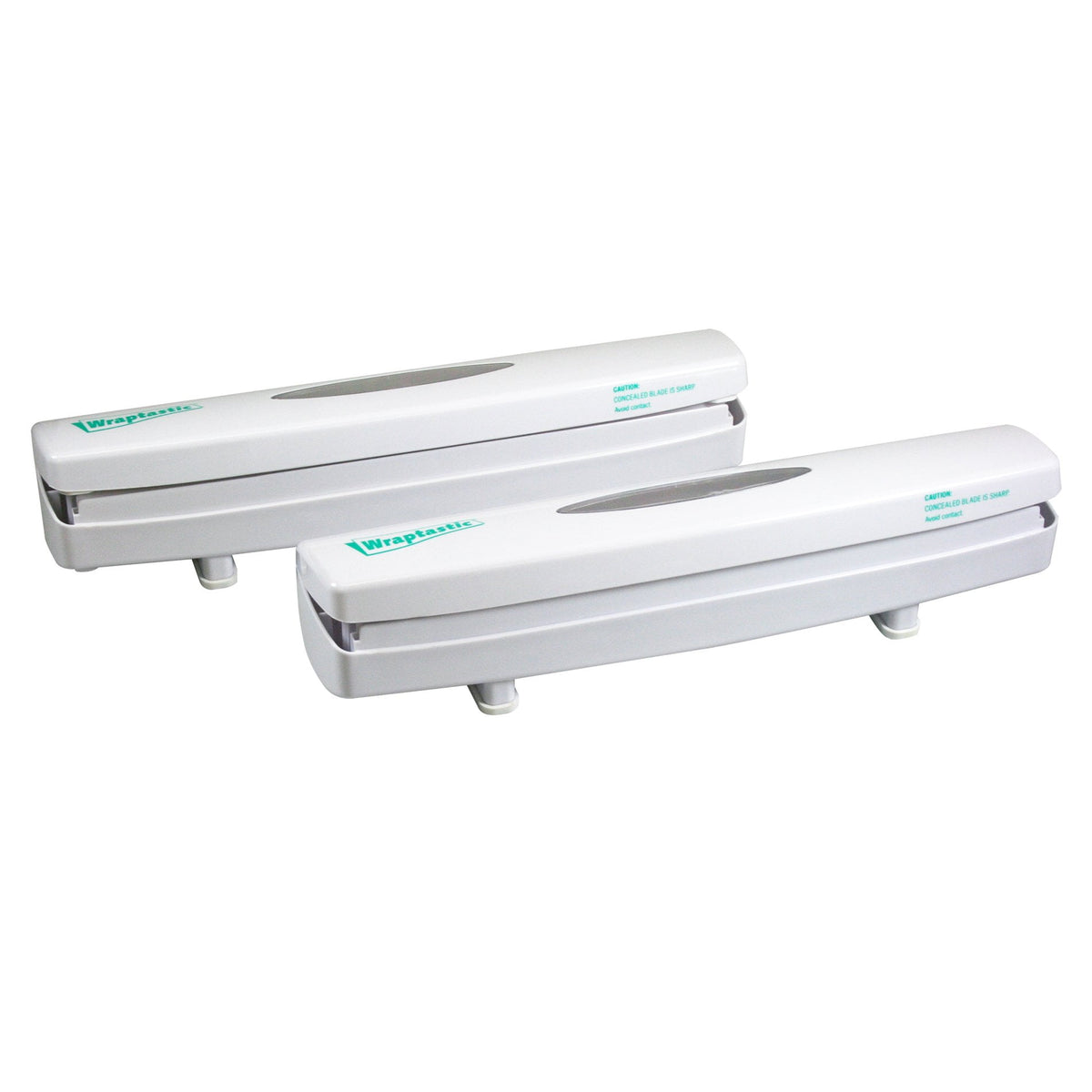 Wrap and Foil Cutting Dispensers with Recessed Blade, Set of Two
