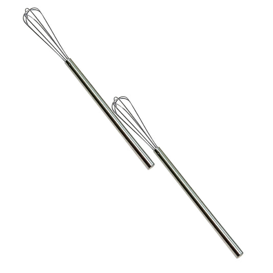 Ten-Inch Mini Whisks in 304 Stainless Steel, Pair