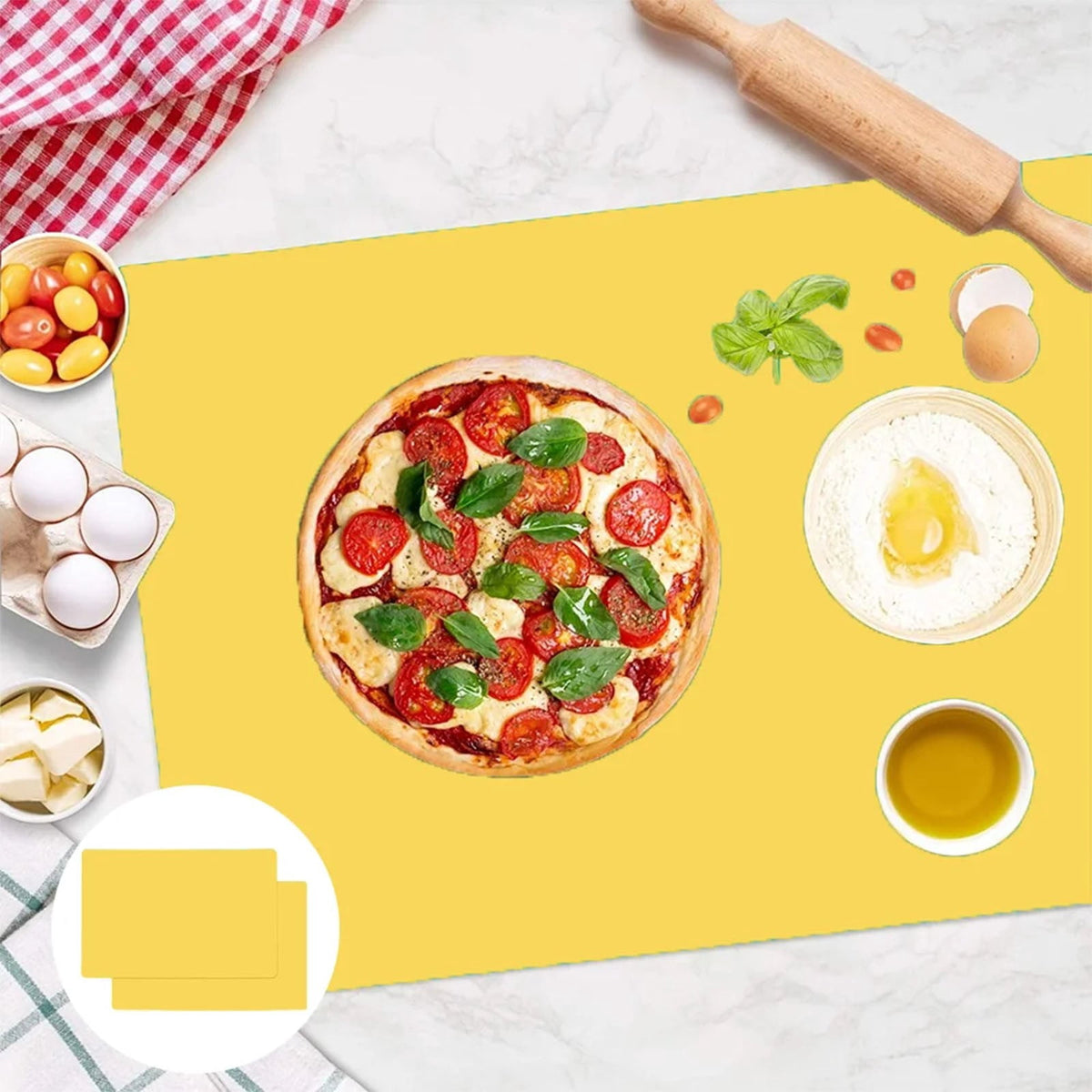 Large Silicone Counter Mat, 15.7 by 11.8 Inches, Heat Resistant - Image 6