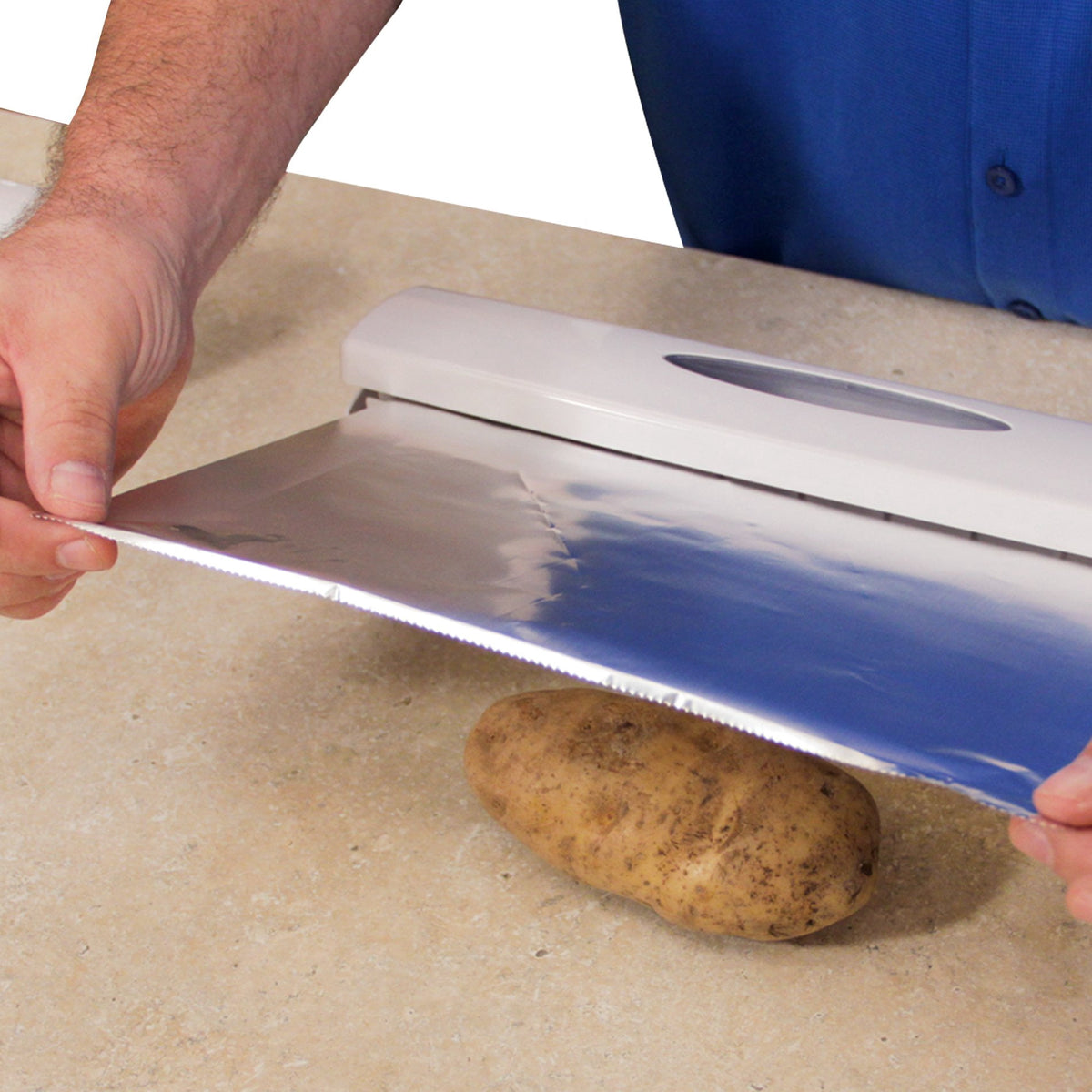 Wrap and Foil Cutting Dispensers with Recessed Blade, Set of Two - Image 3