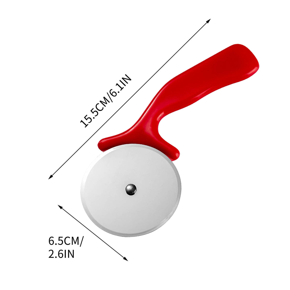 Pizza Wheel with Ergonomic Handle and Snap-On Blade Guard - Image 5