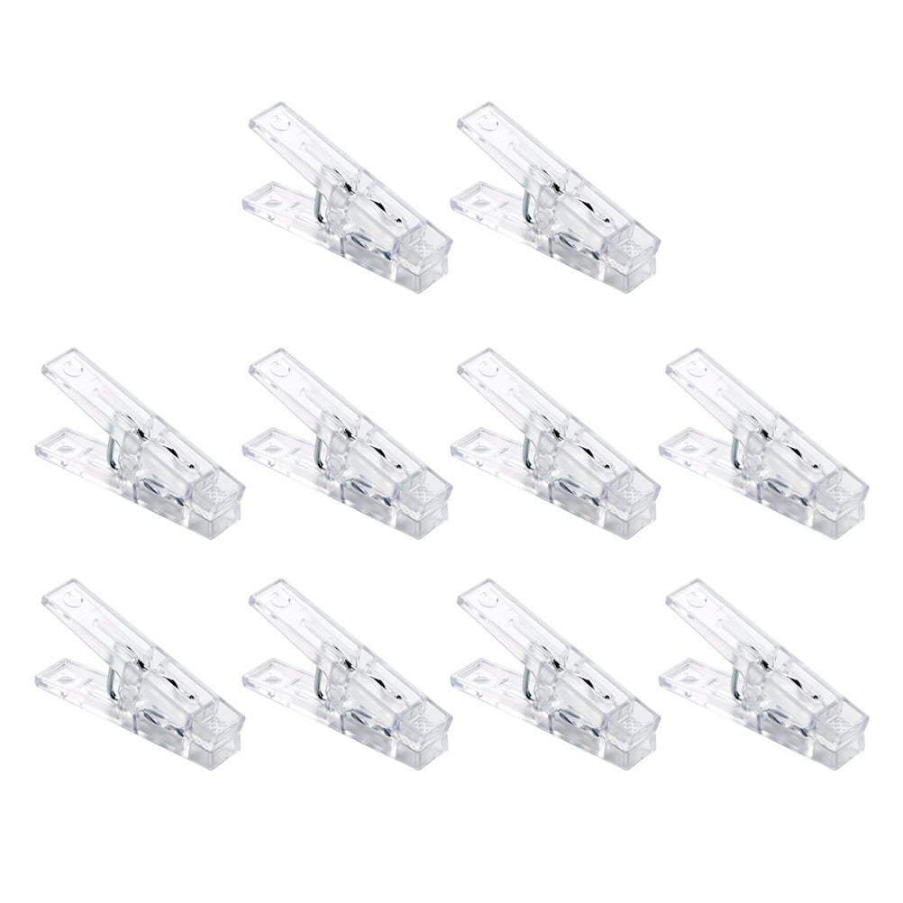 Clear Plastic Display Clips for Photos and Light Fabric, Twenty Pieces - Image 3