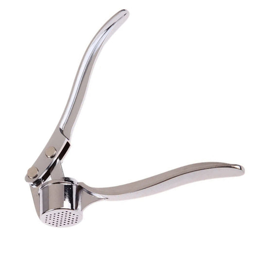 Stainless Steel Garlic Press with Wide Chamber and Rinse-Clean Plate