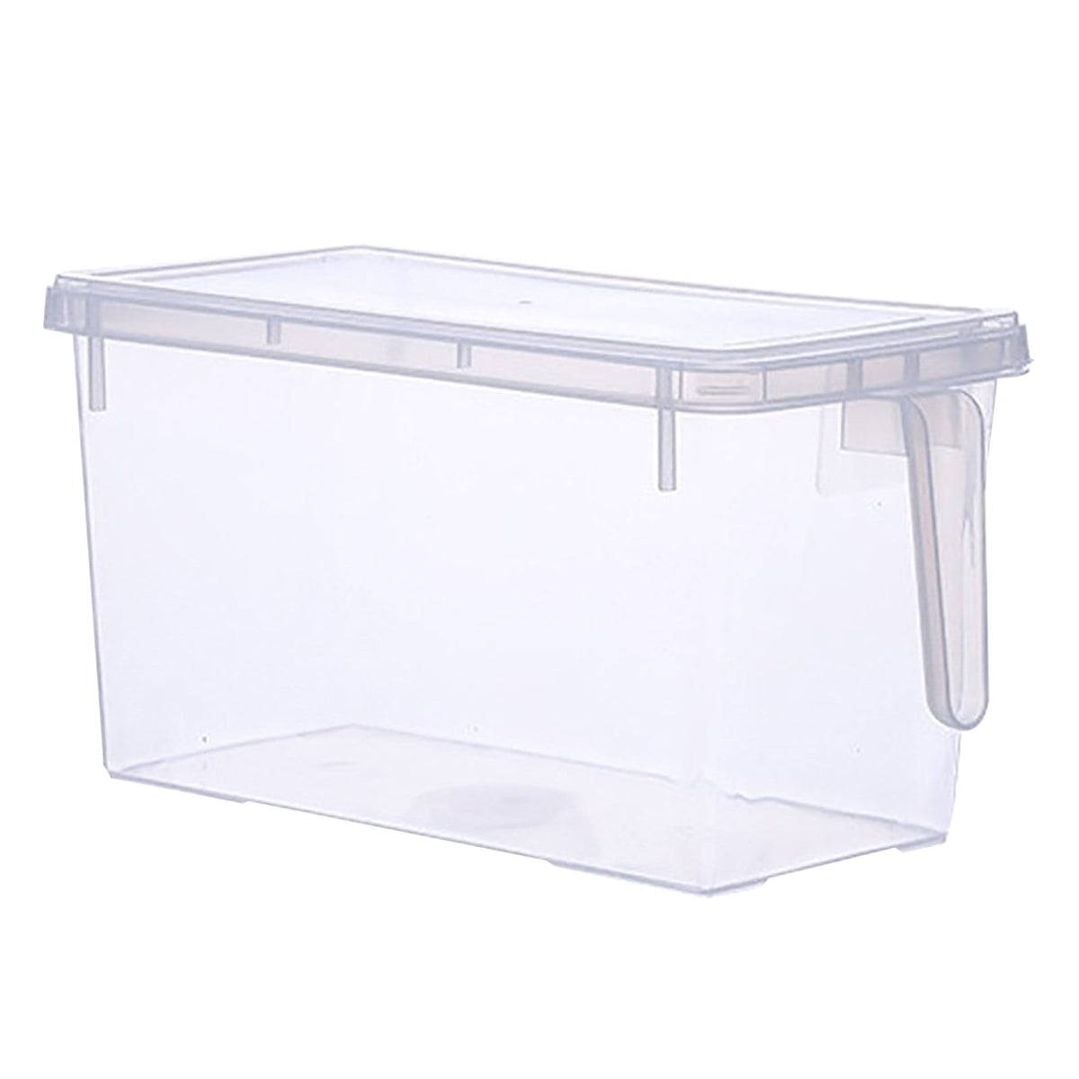 Stackable Fridge Organiser Bins with Pull-Out Drawer and Handle