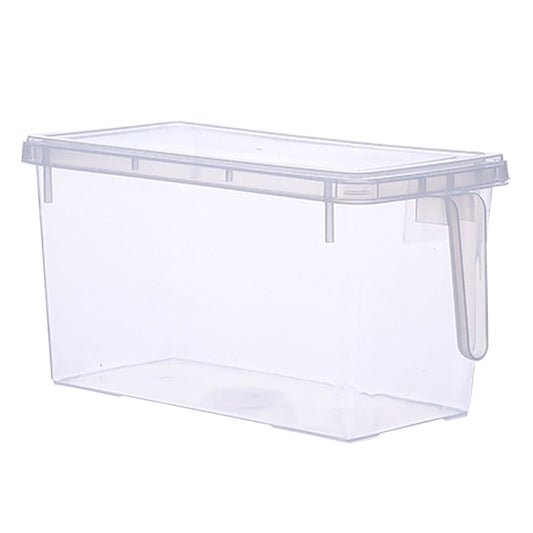 Stackable Fridge Organiser Bins with Pull-Out Drawer and Handle