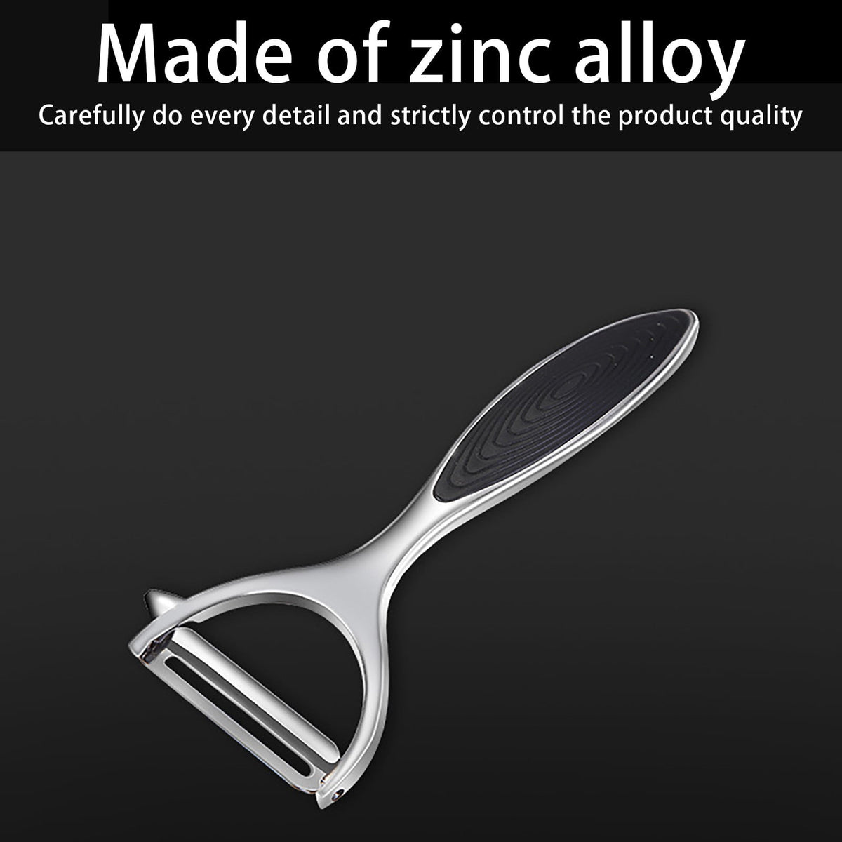 Swivel-Blade Vegetable Peeler with Non-Slip Handle and Eye Remover - Image 5