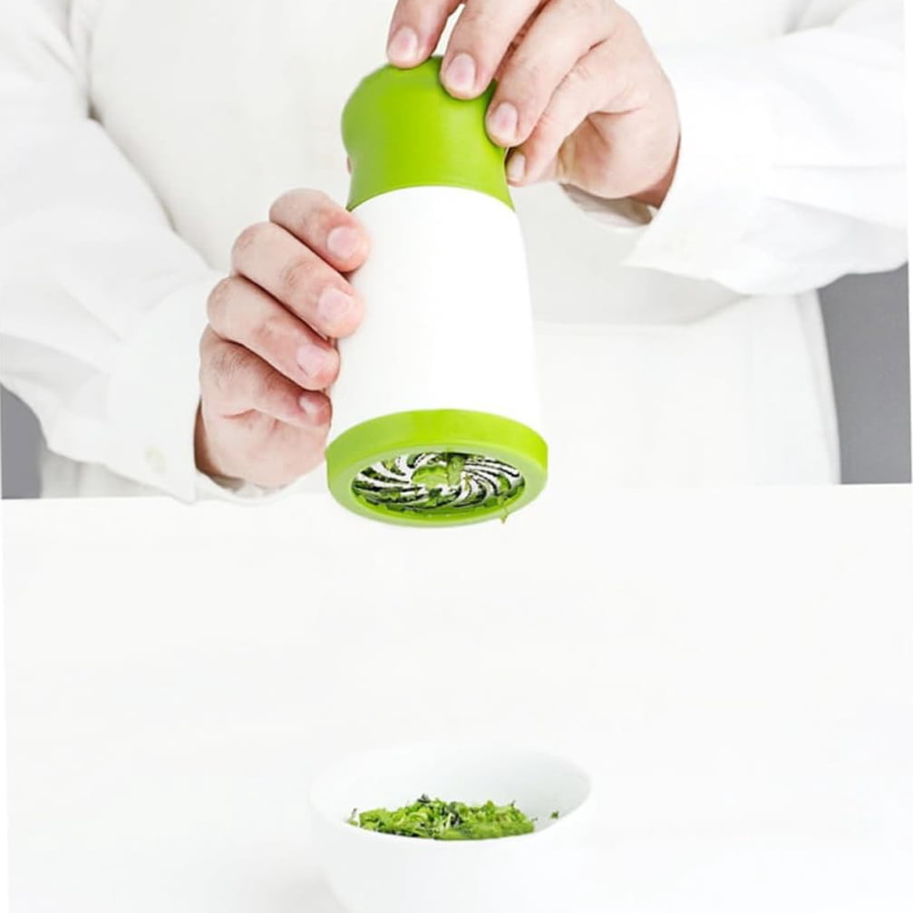 Handheld Herb and Garlic Choppers with Steel Blades, Pair - Image 3