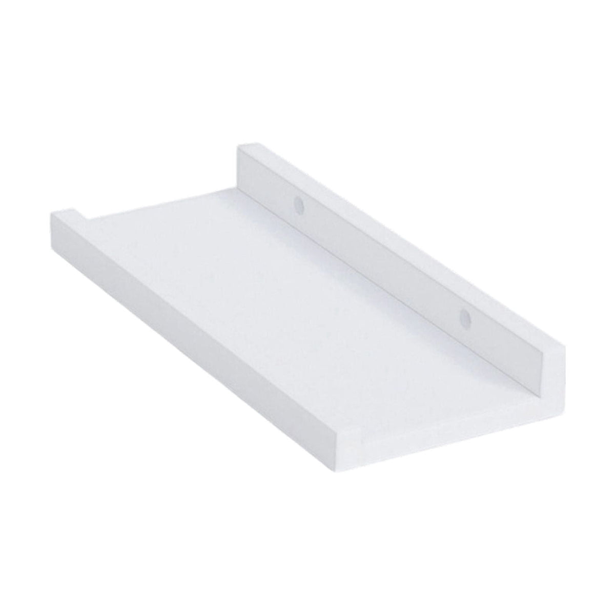 Solid Wood Wall Shelf, 11.8 Inches, with Raised Anti-Slip Lip