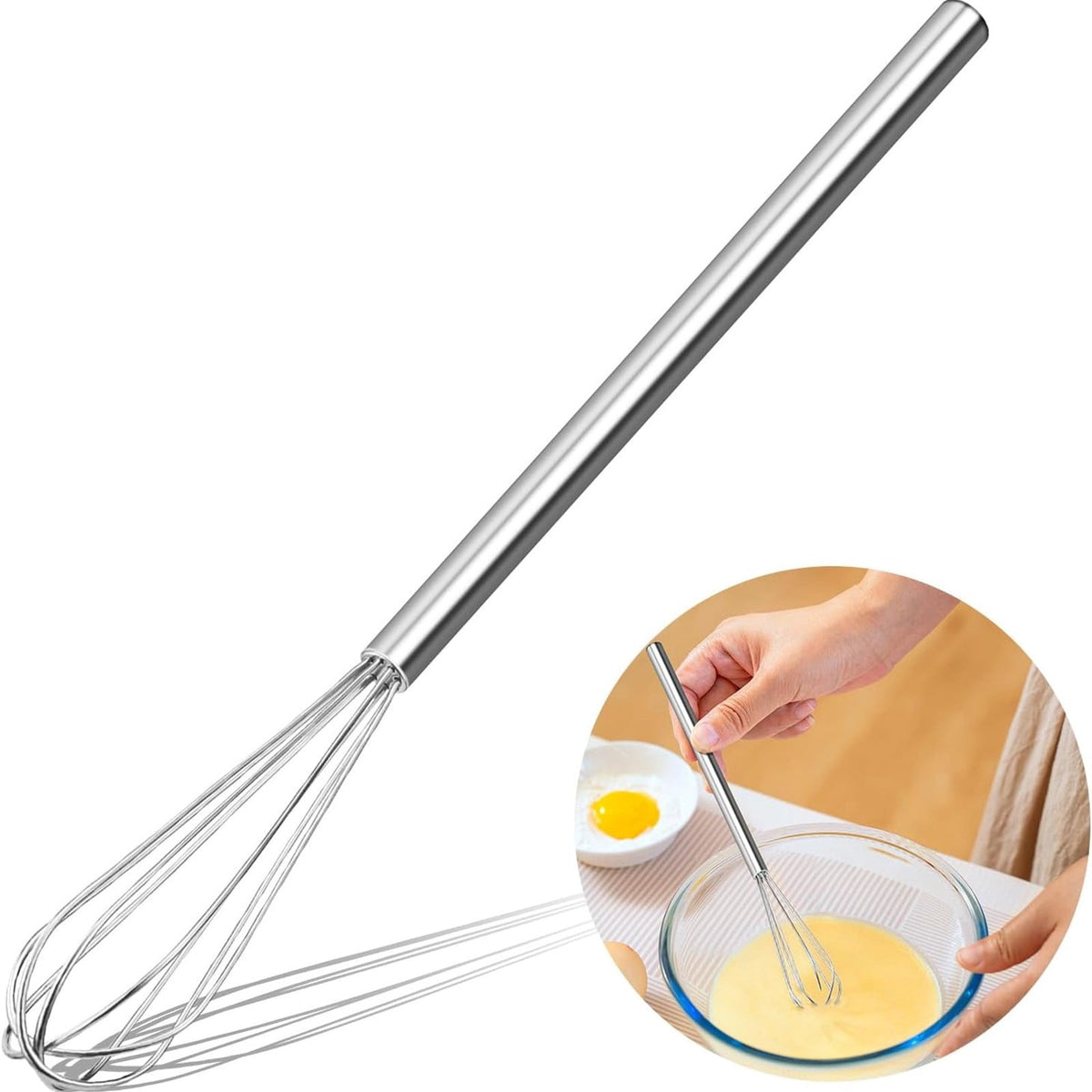 Ten-Inch Mini Whisks in 304 Stainless Steel, Pair - Image 5